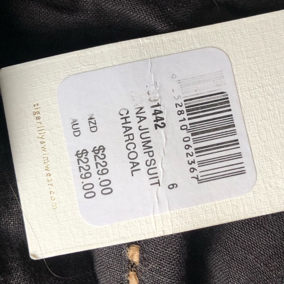 Tigerlily Kapari Hana Square Neck Linen Tie Back Wide Leg Jumpsuit 0 NWT - Picture 10 of 13